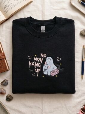 No you hang up sweater - Embroidered